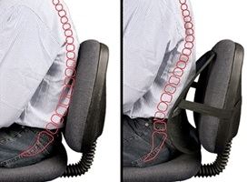 استفاده از محافظ کمر هنگام نشستن